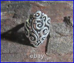 James Avery 925 Sterling Silver Long Sorrento Ring Size 8