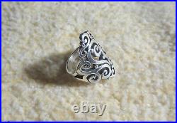 James Avery 925 Sterling Silver Long Sorrento Ring Size 8