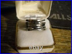 James Avery 925 Sterling Silver Multi Banded Ring Size 7