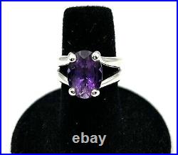 James Avery 925 Sterling Silver Oval Amethyst Gemstone Ring Sz 5-5.25 $440 at JA