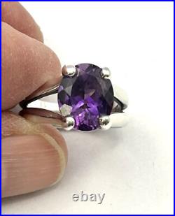 James Avery 925 Sterling Silver Oval Amethyst Gemstone Ring Sz 5-5.25 $440 at JA