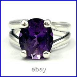 James Avery 925 Sterling Silver Oval Amethyst Gemstone Ring Sz 5-5.25 $440 at JA