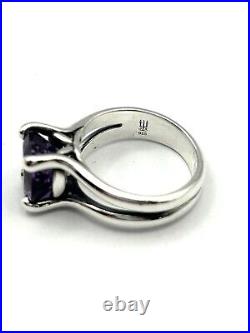 James Avery 925 Sterling Silver Oval Amethyst Gemstone Ring Sz 5-5.25 $440 at JA