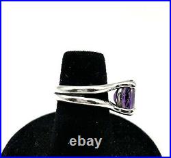 James Avery 925 Sterling Silver Oval Amethyst Gemstone Ring Sz 5-5.25 $440 at JA