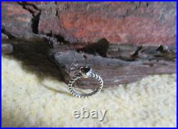 James Avery 925 Sterling Silver Twisted Heart Garnet Ring Size 6.5