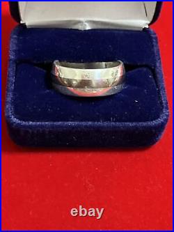 James Avery 925 Titanium Comfort Fit Mens Band Ring Retired