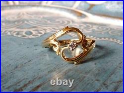 James Avery ADAGIO 14K Gold Diamond Ring Retired size 6.5 RETIRED