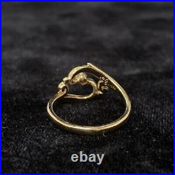 James Avery ADAGIO 14K Yellow Gold Diamond Ring Retired 2.8 Grams Size 6