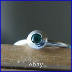 James Avery AVERY REMEMBERANCE RING with Emerald Sterling Silver Size 5.75
