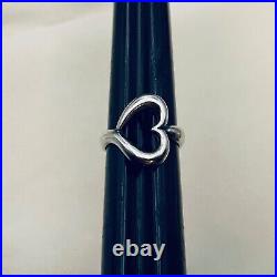James Avery Abounding Heart Ring Retired Rare Size 6 1/2 Sterling Silver 925