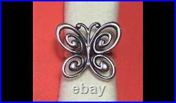 James Avery Abounding Spring Butterfly Ring. Retired. Rare. 925 Preowned Size 7
