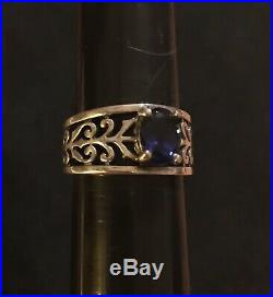 James Avery Adoree Blue Sapphire Ring Size 7 Retails $415