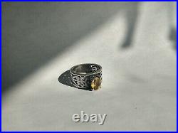 James Avery Adoree Ring with Citrine Gemstone 6.5