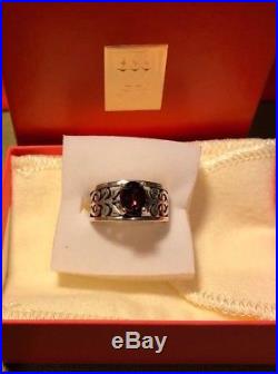 James Avery Adoree Ring with Garnet size 7 Fabulous James Avery