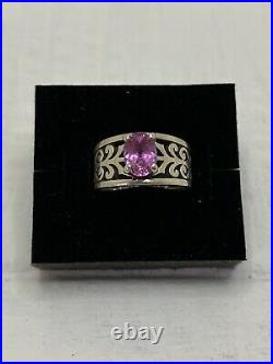 James Avery Adoree Ring with Pink Sapphire Size 6