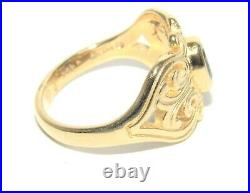 James Avery Adorned Hearts With Blue Topaz 14K Gold Ring Retired Size 6.25