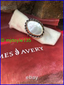 James Avery Alessandra Mother of Pearl Ring 9.5 HTF Retired L@@K