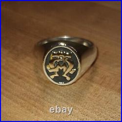 James Avery Alpha and Omega 925/14k Ring Size #12.75 Fast Free Shipping James Avery Alpha and Omega 925/14k Ring Size #12.75 Fast Free Shipping