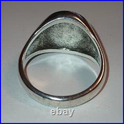 James Avery Alpha and Omega 925/14k Ring Size #12.75 Fast Free Shipping James Avery Alpha and Omega 925/14k Ring Size #12.75 Fast Free Shipping
