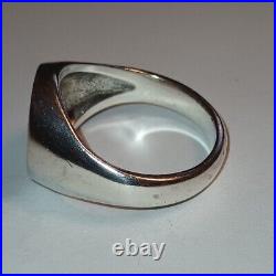 James Avery Alpha and Omega 925/14k Ring Size #12.75 Fast Free Shipping James Avery Alpha and Omega 925/14k Ring Size #12.75 Fast Free Shipping