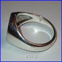 James Avery Alpha and Omega 925/14k Ring Size #12.75 Fast Free Shipping James Avery Alpha and Omega 925/14k Ring Size #12.75 Fast Free Shipping