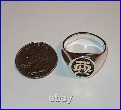 James Avery Alpha and Omega 925/14k Ring Size #12.75 Fast Free Shipping James Avery Alpha and Omega 925/14k Ring Size #12.75 Fast Free Shipping