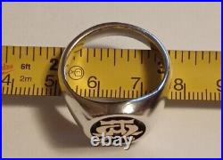 James Avery Alpha and Omega 925/14k Ring Size #12.75 Fast Free Shipping James Avery Alpha and Omega 925/14k Ring Size #12.75 Fast Free Shipping