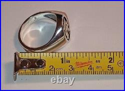 James Avery Alpha and Omega 925/14k Ring Size #12.75 Fast Free Shipping James Avery Alpha and Omega 925/14k Ring Size #12.75 Fast Free Shipping