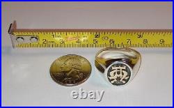 James Avery Alpha and Omega 925/14k Ring Size #12.75 Fast Free Shipping James Avery Alpha and Omega 925/14k Ring Size #12.75 Fast Free Shipping
