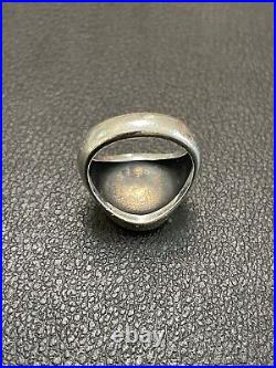James Avery Alpha and Omega 925/14k Ring Size 8 With Wooden Box