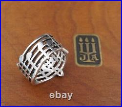 James Avery Amazing Grace Music Band Ring Sterling Silver Sz 5 Retired RS3363