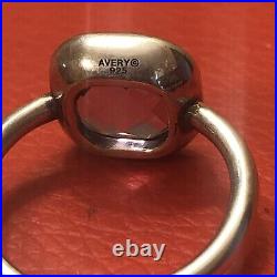 James Avery Amethyst Isabella Square Purple Rare Retired Ring 5.5