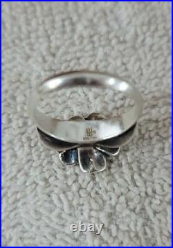 James Avery April Flower Ring 18Kt And Silver Size 6
