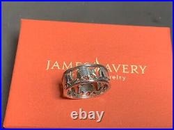 James Avery Armadillo Eternity Ring Sz 7.25