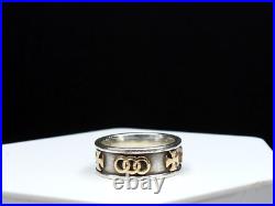 James Avery Band Ring Unity Cross 14k Gold 925 Sterling Silver Jewelry Retired