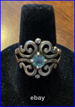 James Avery Blue Topaz Spanish Lace Ring 7.5