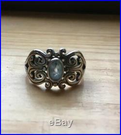 James Avery Blue Topaz Sterling Silver Ring Size 6