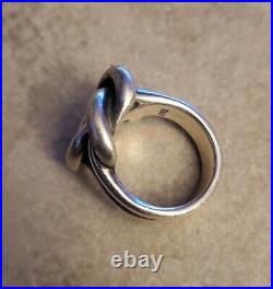 James Avery Bold Lovers Knot Ring Size 6 Sterling Silver 925 Jewelry JA Retired