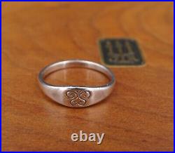 James Avery Butterfly Signet Band Ring Sterling Silver Size 6 Retired RS3341