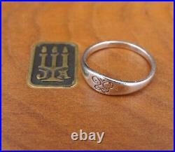 James Avery Butterfly Signet Band Ring Sterling Silver Size 6 Retired RS3341
