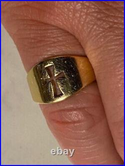 James Avery Celtic cross ring solid 10K gold rare/limited edition size 8.5