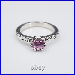 James Avery Cherished Birthstone Ring Pink Sterling Silver Size 5.5 RS3375
