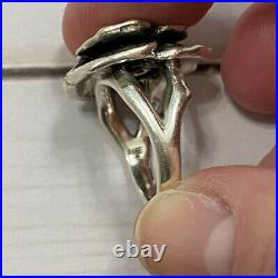 James Avery Citrine Flower Ring Sterling Silver Size 6