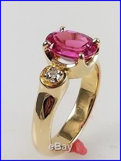 James Avery Contessa Lab-Grown Pink Sapphire Ring