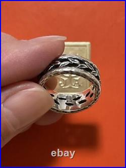 James Avery Continuous Eternity Vine Leaves Band Ring Leaf Rare Retired