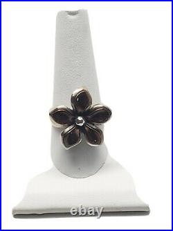 James Avery Copper Flower Ring. Retired. 925 Preowned Size 10