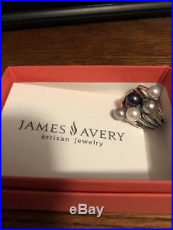 James Avery Cultured Burgeon Pearl Ring size 8.5