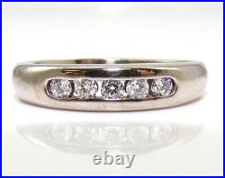 James Avery Debra Diamond 18K White Gold Ring Wedding Band Size 6 LJA2