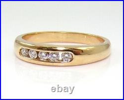 James Avery Debra Diamond 18K Yellow Gold Ring Wedding Band Size 7 LJA2