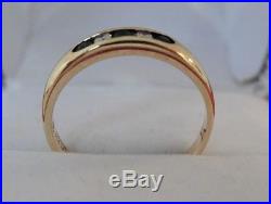James Avery Debra Diamond And Emerald Ring Band 14 K Gold Size 7 1/2